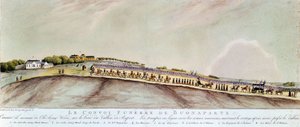 Le convoi funéraire de Bonaparte à Sainte-Hélène, 1821 - Unknown artist