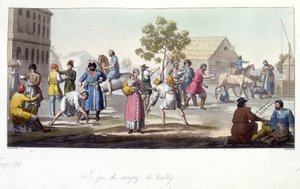Le jeu de svayky et babky, Russie - Unknown artist