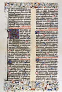 La Bible latine de Gutenberg avec 42 lignes - 1455