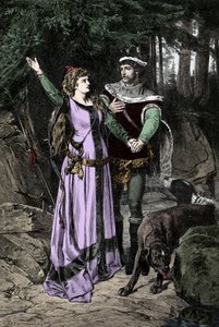 La rencontre entre le roi Charles VIII (1470-1498) et Anne de Bretagne (1477-1514) - Unknown artist
