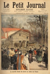 La nouvelle rotonde des bêtes dans le jardin des plantes à Paris. Gravure dans "Le petit journal" 31/03/1895. Collection Selva - Unknown artist
