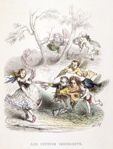 Les zéphyrs curieux - gravure - Unknown artist