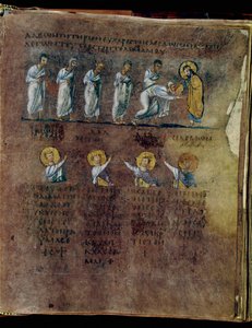 Le Codex Rossanensis pourpre, 6e siècle (manuscrit)