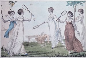 Le volant - gravure - Unknown artist
