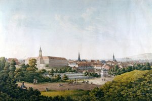 La ville de Weimar à la fin du 18ème siècle - Unknown artist