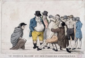 Le boxeur blessé et ses meilleurs lutteurs - 19ème siècle, Carnavalet. - Unknown artist