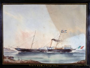Le yacht du prince Oddone, Duc de Montferrat - Unknown artist