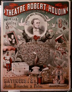 Affiche du Théâtre Robert Houdin, vers 1860-75