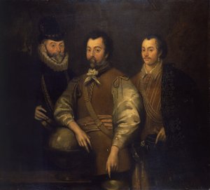Thomas Cavendish, Sir Francis Drake et Sir John Hawkins - Unknown artist