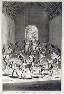 Danse traditionnelle : Rites dans la danse de courage des Karibs, Antilles - Unknown artist