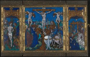 Triptyque avec la Crucifixion, la Flagellation et la Mise au tombeau - Unknown artist