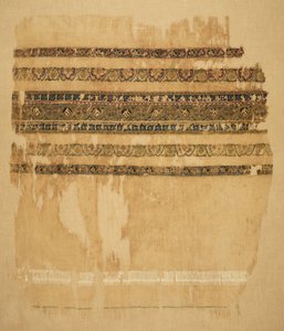 Turban ou extrémité de châle avec tiraz et or - Unknown artist