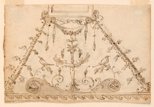 Deux projets pour des décorations grotesques peintes d