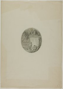 Deux putti par monument funéraire
