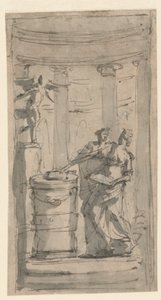 Deux vestales à un autel - Unknown artist