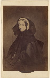 [Femme non identifiée habillée de vêtements sombres, assise] - Unknown artist