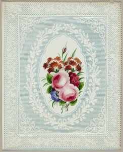 Sans titre Valentine (Fleurs sur dentelle)