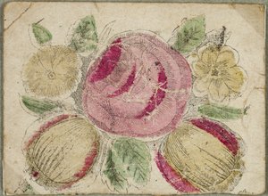 Sans titre Valentine (Fleurs roses et jaunes) - Unknown artist