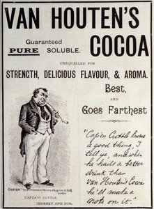 Autocollant publicitaire pour le cacao Van Houten, vers 1890 - Unknown artist