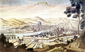Vue de Florence au 18ème siècle - Unknown artist