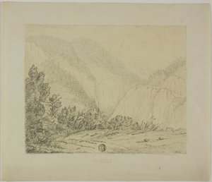 Vue des montagnes du Jura - Unknown artist