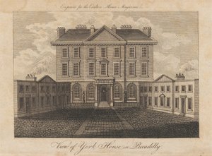 Vue de York House à Piccadilly - Unknown artist