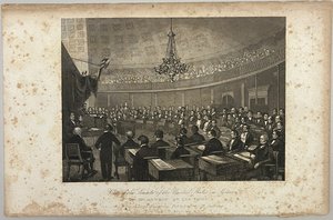 Vue du Sénat des États-Unis en session - Unknown artist