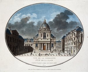 Vue de la Sorbonne, du côté de la place - Unknown artist