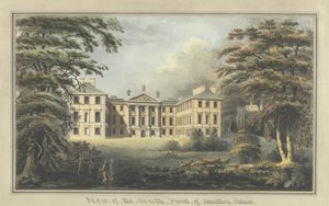 Vue de la façade sud du palais de Hamilton - Unknown artist