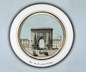 Vue de la porte Saint-Denis - gravure - Unknown artist