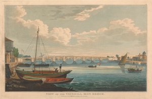 Vue du pont de fer de Vauxhall