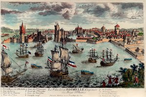 Vue de la ville et du port de La Rochelle - Unknown artist