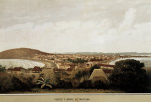 Vue de la ville de Mazatlan sur la côte de l
