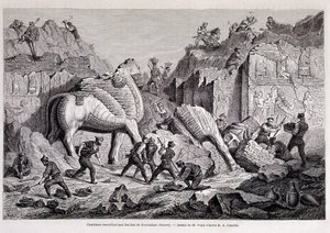 Vue des fouilles de Khorsabad (Khunsabad) (Ninive) - dans « Le tour du monde » 2e semaine 1861 - Unknown artist