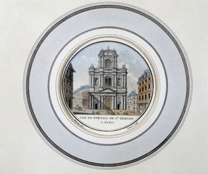 Vue de la porte de Saint-Gervais - Unknown artist