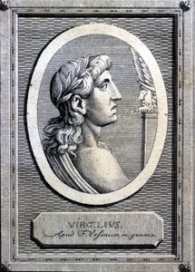 Virgile (70 - 19 av. J.-C.), poète latin. Gravure du 18ème siècle - Unknown artist