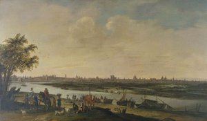 Vue générale de Paris, prise du bas de la colline de Chaillot, vers 1650 - Unknown artist