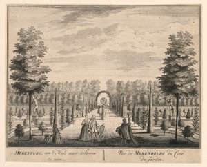 Vue de Merenbourg du côté du jardin - Unknown artist