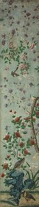 Panneau mural : Oiseaux et fleurs