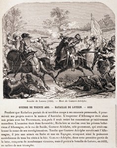 Guerre de 30 ans : Bataille de Lützen (1632) et la mort de Gustave Adolphe. - dans « L