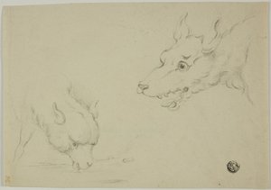 Loup et Agneau - Unknown artist