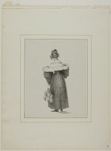 Femme vue de dos - Unknown artist