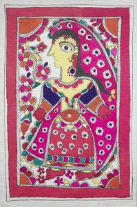 Femme de profil face à gauche (par une femme peintre)