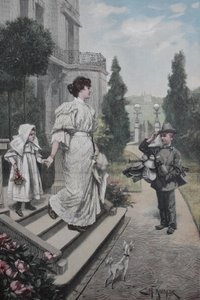 Jeune colporteur, marchand ambulant
