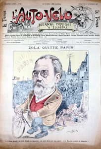 Zola quitte Paris à vélo - dans "l