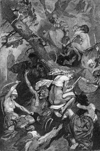 Célébration de la Nuit de Walpurgis, par des sorcières lors d