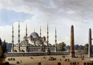 Constantinople. Mosquée Sainte-Sophie (Hagia Sophia). Gravure de la fin du 19ème siècle
