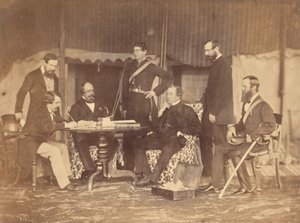 [Portrait de groupe de sept hommes, Inde] - Unknown artist/maker