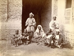 Une famille en Afghanistan, fin du XIXe siècle