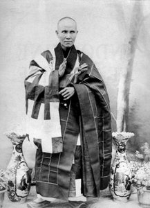 Bonze annamite en Cochinchine, Indochine, vers 1900 (photo n/b) - Unknown photographer